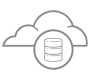 Storage cloud icon